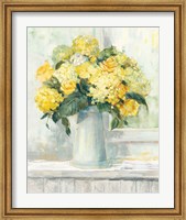 Framed Endless Summer Bouquet I Yellow