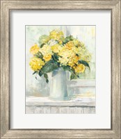 Framed 'Endless Summer Bouquet I Yellow' border=
