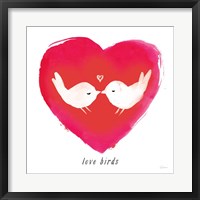 Framed Love Birds