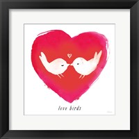 Framed Love Birds