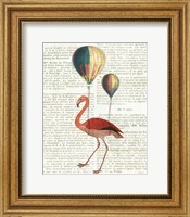 Framed Flying Flamingo