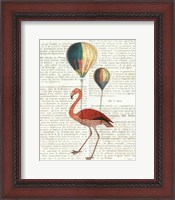 Framed Flying Flamingo