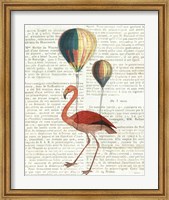 Framed Flying Flamingo