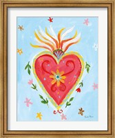 Framed Frida's Heart I