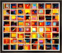 Framed 64 Abstract Paintings