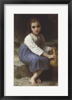 Framed Young Girl with a Pitcher; Jeune Fille a La Cruche, 1885