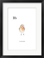Framed Bb Is For Bird