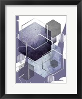 Framed Abstract geo Ultra Violet 1