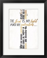 Framed Three Quote Cross