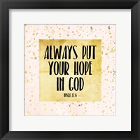 Framed Hope In God