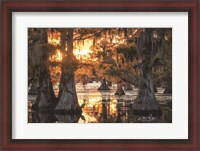 Framed Sunset in the Swamps