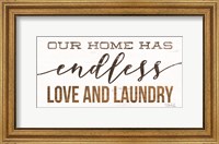 Framed Endless Love and Laundry