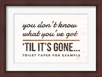 Framed Toilet Paper