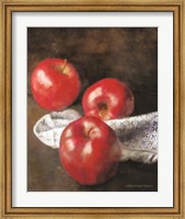 Framed Apples and Quilt