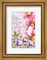 Framed Happiness Blooms Within