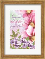 Framed Happiness Blooms Within