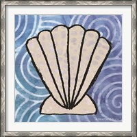 Framed Whimsy Coastal Clam Shell