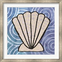 Framed Whimsy Coastal Clam Shell