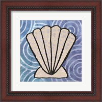 Framed Whimsy Coastal Clam Shell