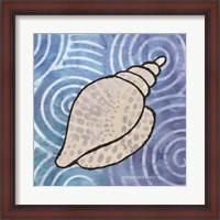 Framed Whimsy Coastal Conch Shell