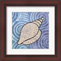 Framed Whimsy Coastal Conch Shell