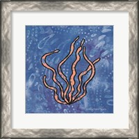 Framed Whimsy Coastal Conch Seaweed