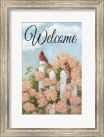 Framed Cardinal Pair Welcome