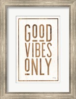 Framed Good Vibes Only