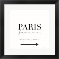 Framed Paris Sign