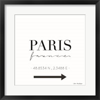 Framed Paris Sign