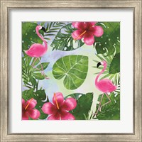 Framed Tropical Life Flamingo I