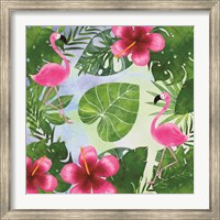 Framed Tropical Life Flamingo I