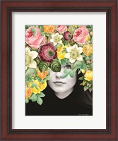 Framed Girl and the Flowers