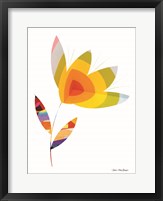 Framed Street Art Flower I