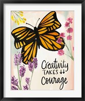 Framed Creativity Takes Courage