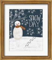 Framed Snowday Snowman