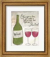 Framed Once Upon a Wine