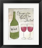 Framed Once Upon a Wine