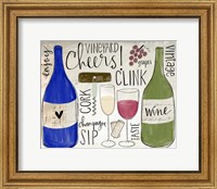 Framed Wine Words