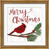 Framed Christmas Cardinal