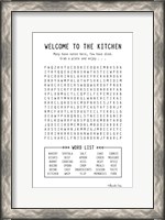 Framed Welcome to the Kitchen