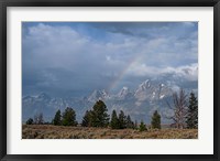 Framed Teton Rainbow