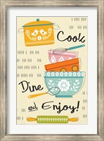 Framed Cook, Dine, and Enjoy!