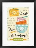 Framed Cook, Dine, and Enjoy!