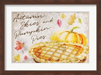 Framed Autumn Skies and Pumpkin Pies