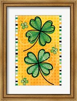 Framed 4 Leaf Clovers