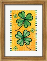 Framed 4 Leaf Clovers