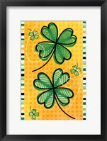 Framed 4 Leaf Clovers