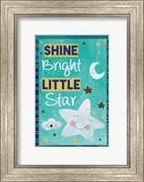 Framed Shine Bright Little Star