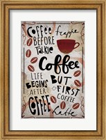 Framed Coffee Typography